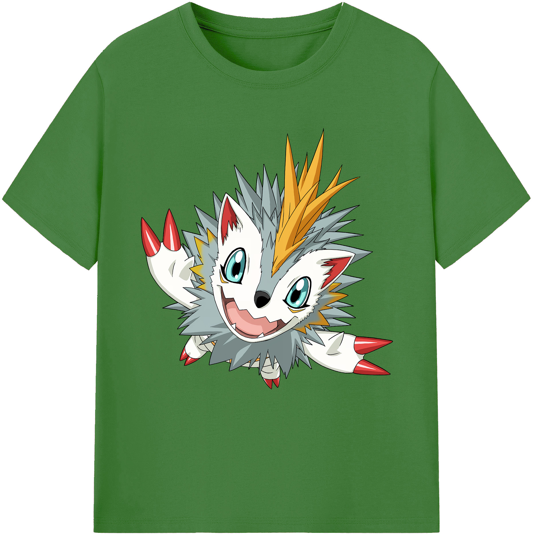 （画像用） Digimon デジタルモンスター/デジモン レディースカジュアルプリントTシャツ（綿100％）